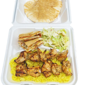 chicken kebab platter